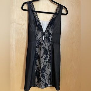 Bebe black lace cocktail dress